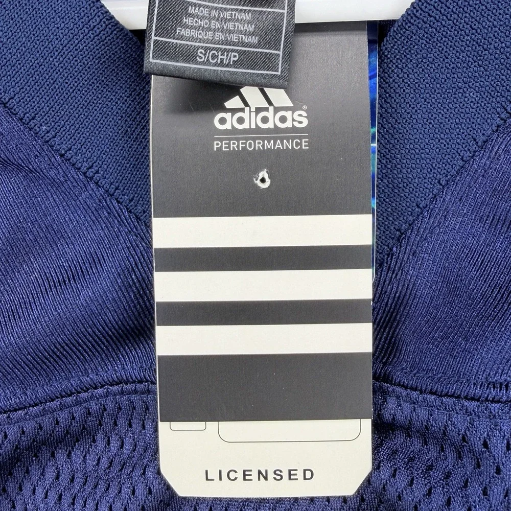 NEW Adidas University of‎ Michigan Wolverines #4 Football Jersey Mens Small Blue